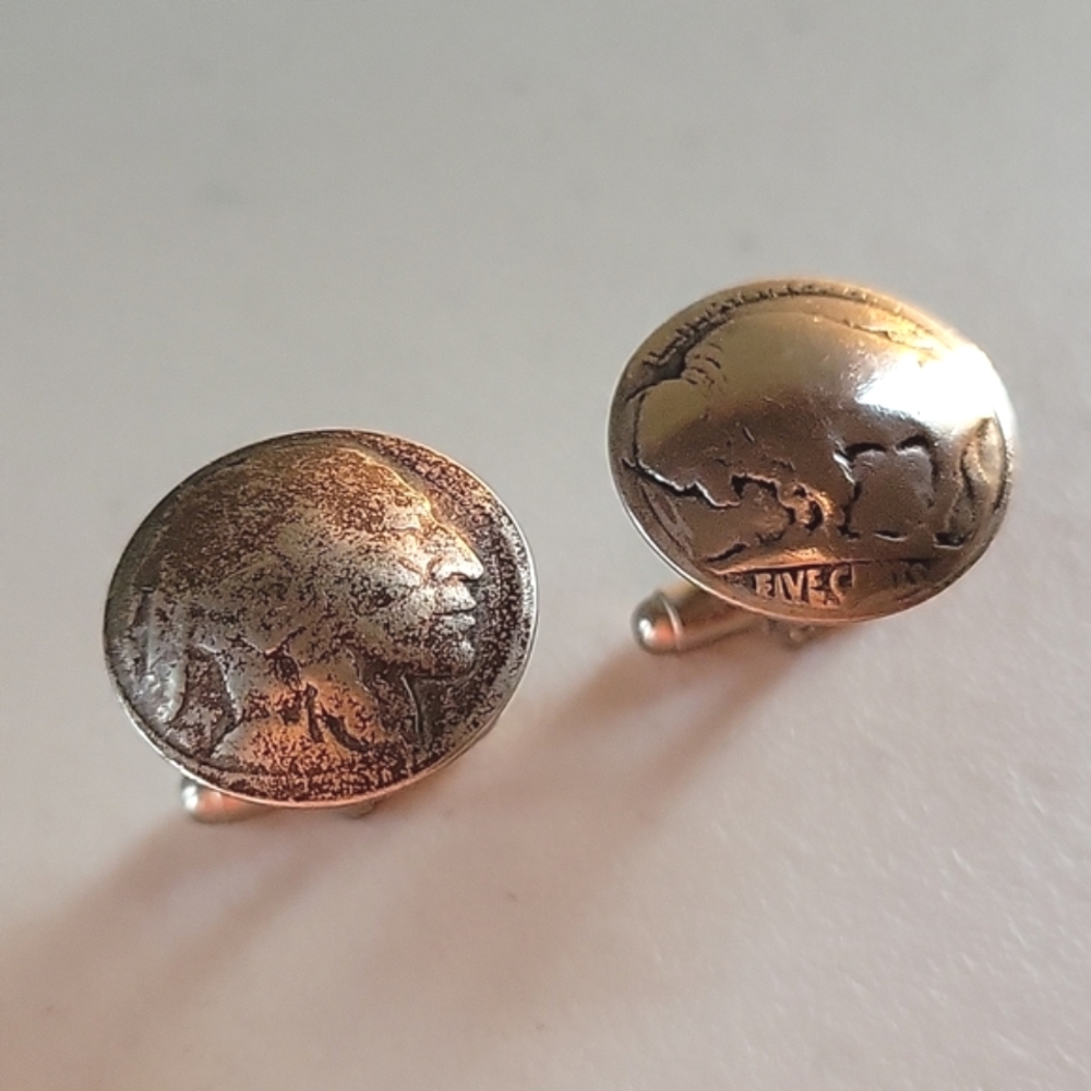 Vintage Buffalo Nickel Cufflinks